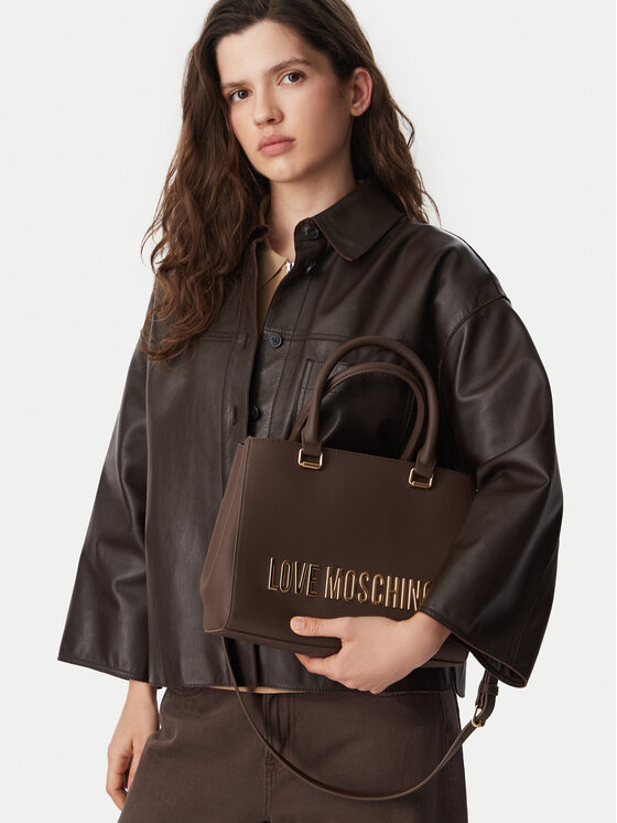 LOVE MOSCHINO Ročna torba JC4022PP1PKD0300 Rjava
