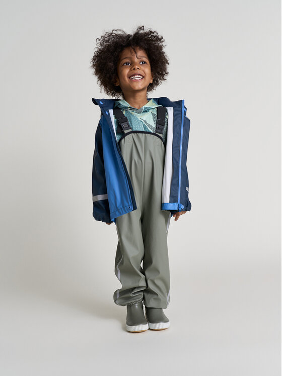 Reima Reima Pantaloni antipioggia Lammikko 5100026A Verde Regular Fit