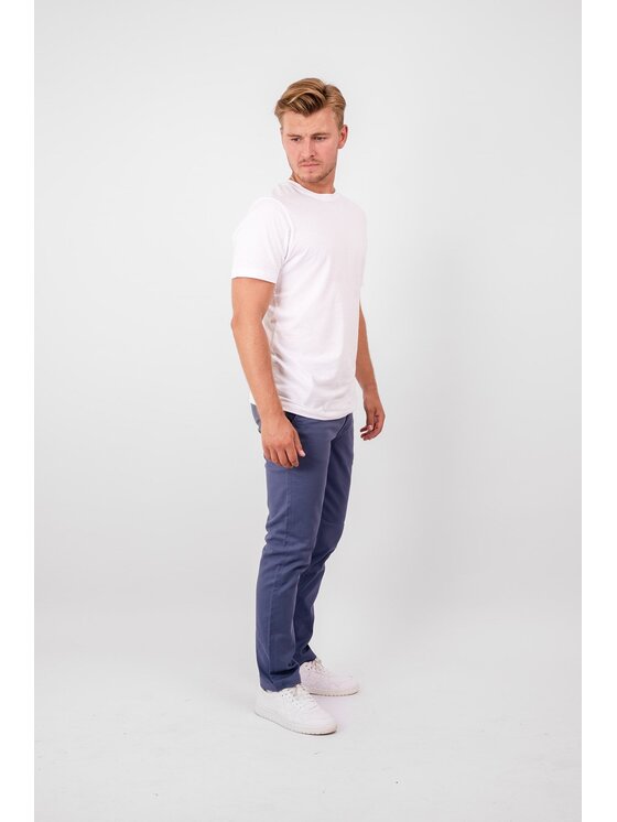 TeeShoppen TeeShoppen Chinosy 'Perform Collection' Niebieski Regular Fit
