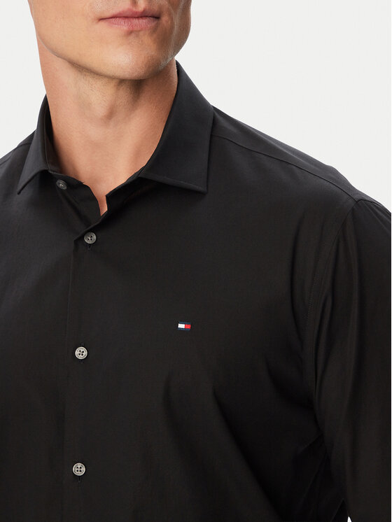Tommy Hilfiger Tommy Hilfiger Cămașă MW0MW45307 Negru Regular Fit