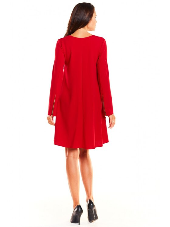 Awama Awama Vestito da giorno A661 Rosso Basic Fit