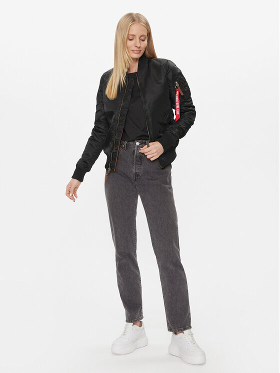 Alpha Industries Alpha Industries Μπόμπερ μπουφάν MA-1 VF 59 133009 Μαύρο Regular Fit