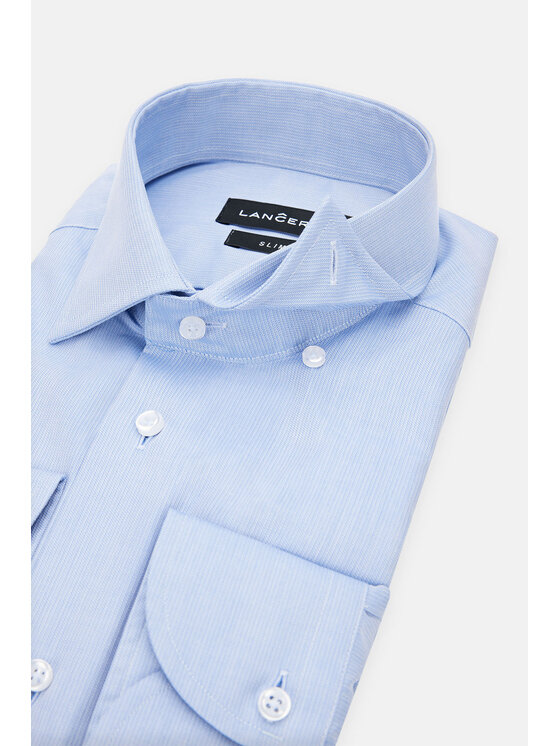 Lancerto Lancerto Koszula Elim KO051223000025 Niebieski Slim Fit