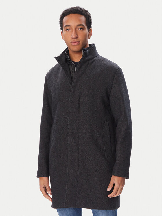 Jack & Jones Jack & Jones Ziemas mētelis Keith 12303386 Tumši pelēka Regular Fit