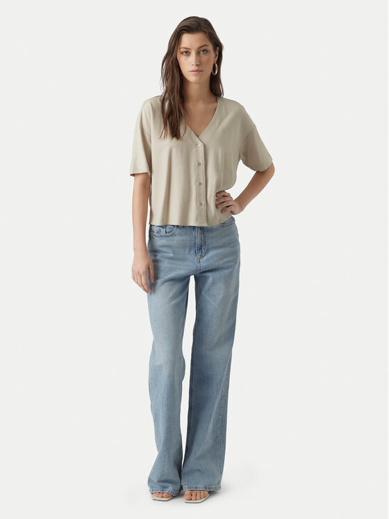 Vero Moda Vero Moda Блуза Jesmilo 10279696 Светлобежов Regular Fit