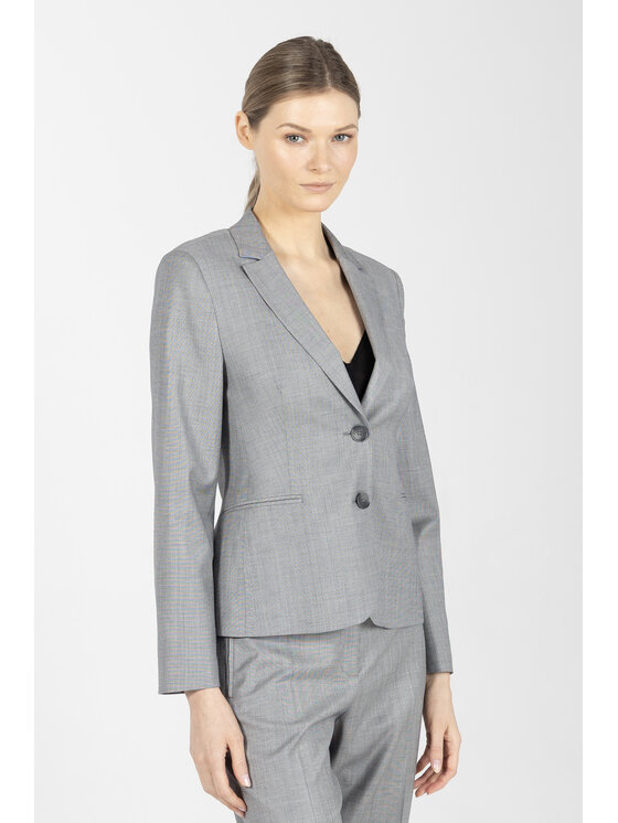 Deni Cler Milano Deni Cler Milano Marynarka W-DC-6014-F2-B2-82-1 Szary Regular Fit