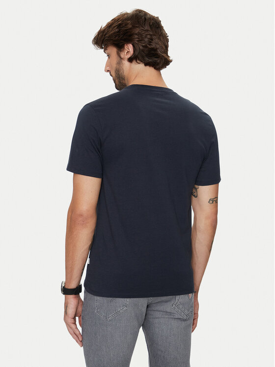 Guess Jeans Guess Jeans T-Shirt M4YI52 K8HM0 Granatowy Slim Fit