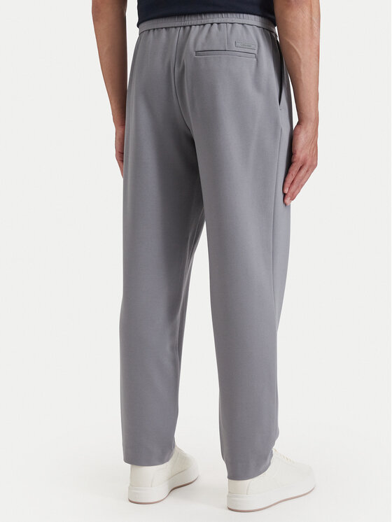 Calvin Klein Calvin Klein Kalhoty z materiálu LV04LF607G Šedá Tapered Fit