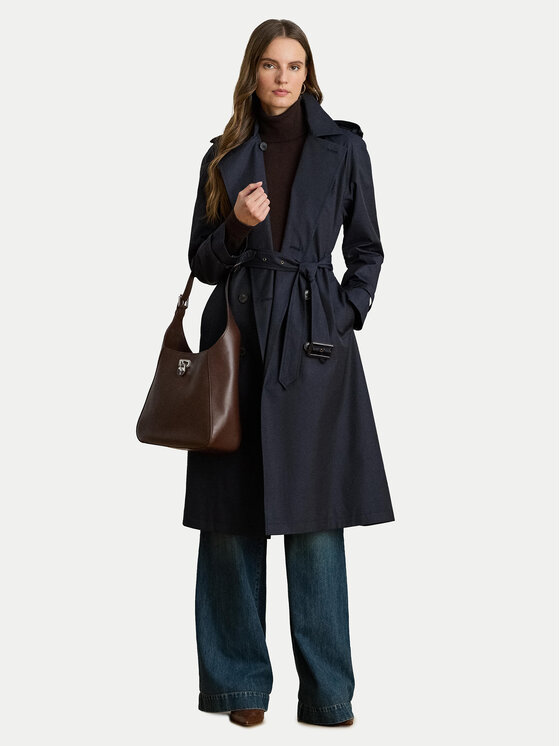 LAUREN RALPH LAUREN LAUREN RALPH LAUREN Trencz 297951259004 Granatowy Straight Fit