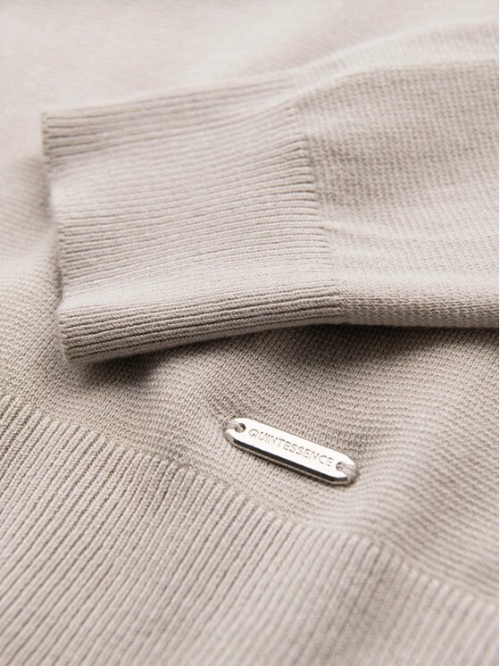 Ombre Ombre Sweter OM-SWSW-0183 Szary Regular Fit