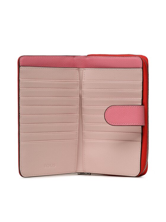 TOUS TOUS Голям дамски портфейл Balletera M. New Dubai 2001689817 Червен