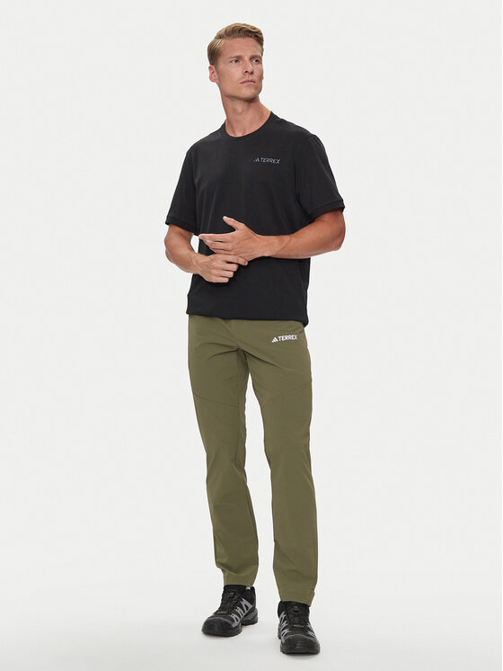 adidas adidas Outdoorové kalhoty Terrex Xperior IK3533 Khaki Regular Fit