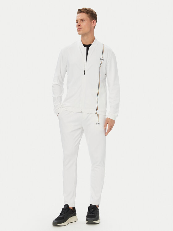 BOSS BOSS Pantaloni trening TOC Game 50563330 Alb Regular Fit