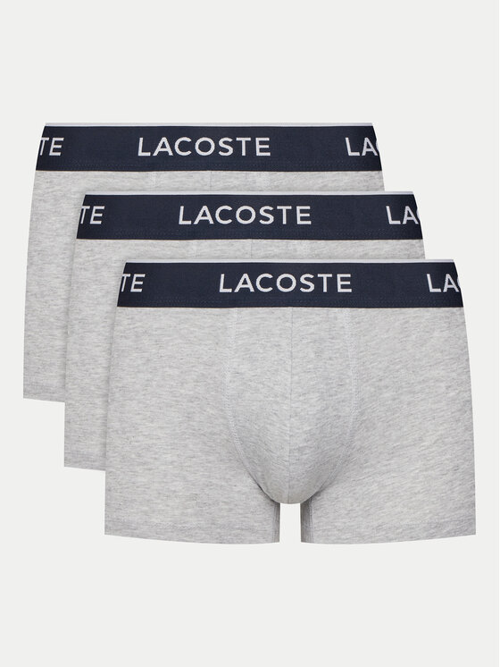 Lacoste Lacoste Set od 3 para bokserica 5H1300 Siva