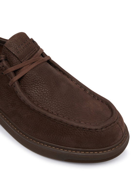 Tommy Hilfiger Tommy Hilfiger Pantofi Comfort Nubuck Moc Toe Shoe FM0FM05975 Maro închis