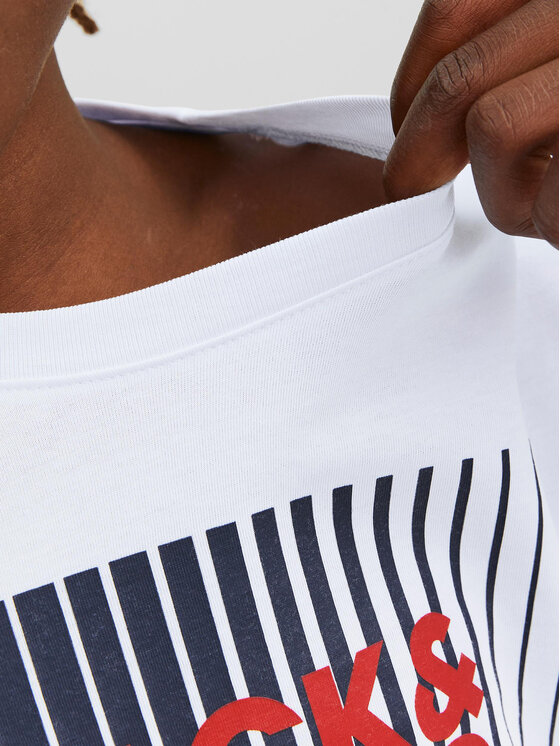 Jack&Jones Junior Jack&Jones Junior Μπλουζάκι 12244209 Λευκό Regular Fit