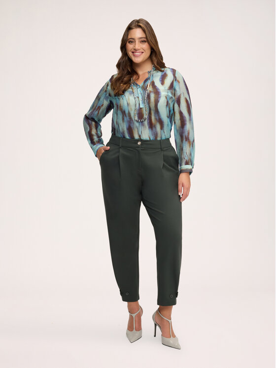 Fiorella Rubino Fiorella Rubino Bluzka 2136T002523N0R4 Turkusowy Regular Fit