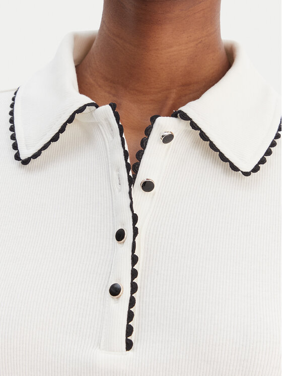 Morgan Morgan Polokošeľa 261-DLOLI Biela Slim Fit