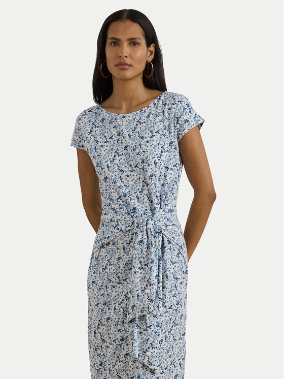 LAUREN RALPH LAUREN LAUREN RALPH LAUREN Φόρεμα καθημερινό 200P09120001 Ανοιχτό μπλε Slim Fit