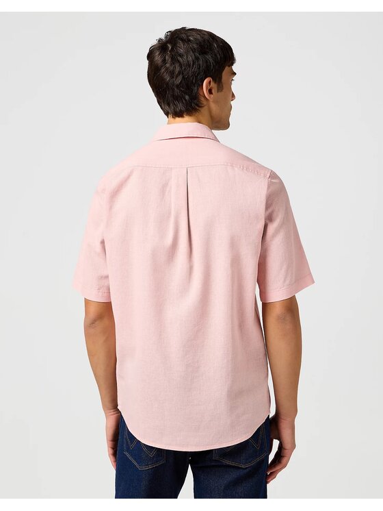Wrangler Wrangler Koszula 112362676 Różowy Regular Fit