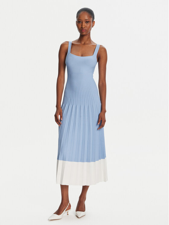STAUD STAUD Rochie tricotată Ellison R25R2199VN Albastru celest Regular Fit