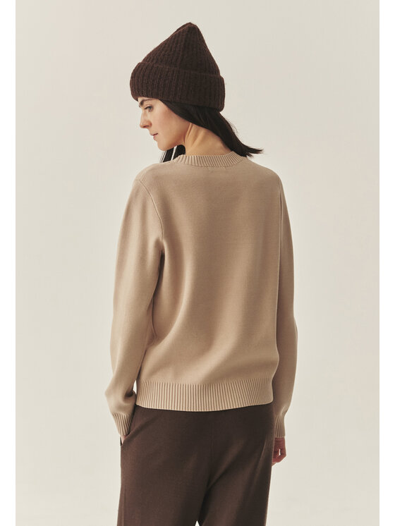 TATUUM Tatuum Sweter CLOUDY Beżowy Classic Fit