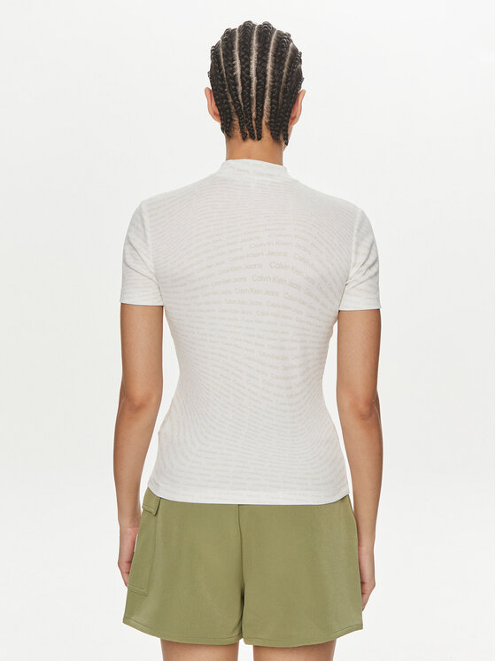 Calvin Klein Jeans Calvin Klein Jeans T-shirt J20J223169 Bijela Slim Fit