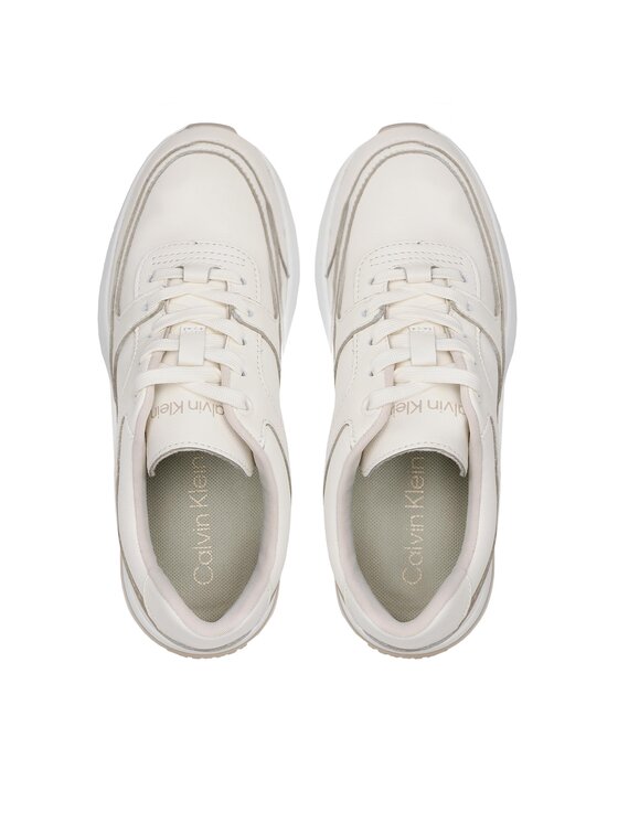 Calvin Klein Calvin Klein Sneakersy Elevated Runner Lace Up HW0HW01351 Beżowy