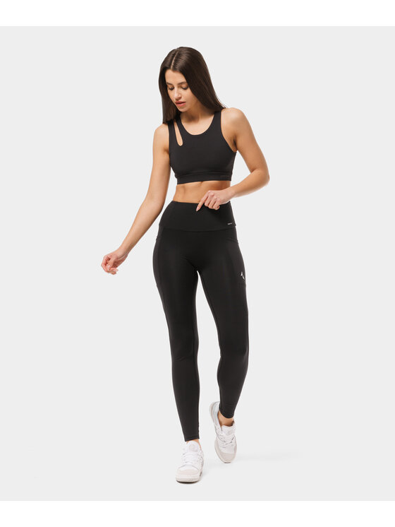 Carpatree Carpatree Biustonosz sportowy Fleur bra Czarny