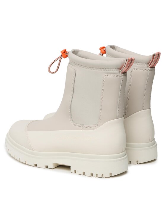 Calvin Klein Jeans Calvin Klein Jeans Μποτάκια Chunky Combat Chelsea Boot Rub YW0YW01065 Μπεζ