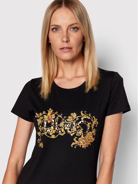 Liu Jo Liu Jo Тишърт WF2375 JS923 Черен Regular Fit