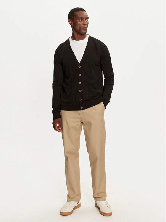 Brave Soul Brave Soul Strickjacke MK-162GHAZALI Schwarz Regular Fit