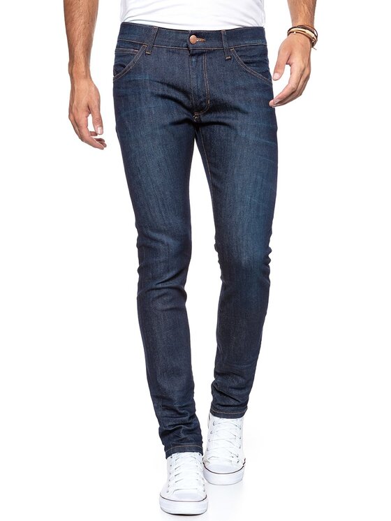 Wrangler Wrangler Jeansy BRYSON Niebieski Skinny Fit