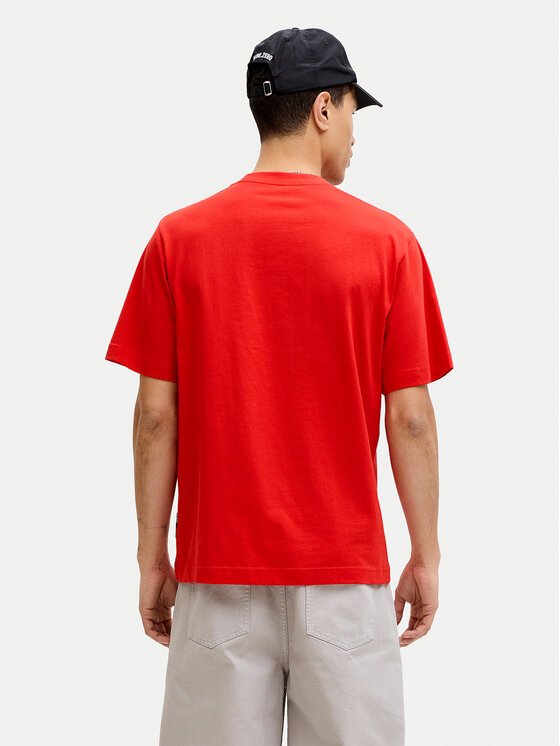 Jack & Jones Jack & Jones T-Shirt Club 12289868 Czerwony Relaxed Fit