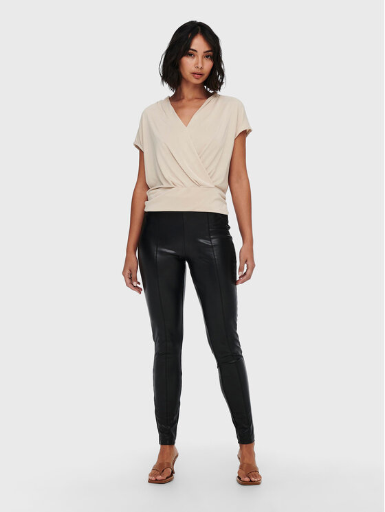 ONLY ONLY Leggings Jessie 15231825 Fekete Slim Fit