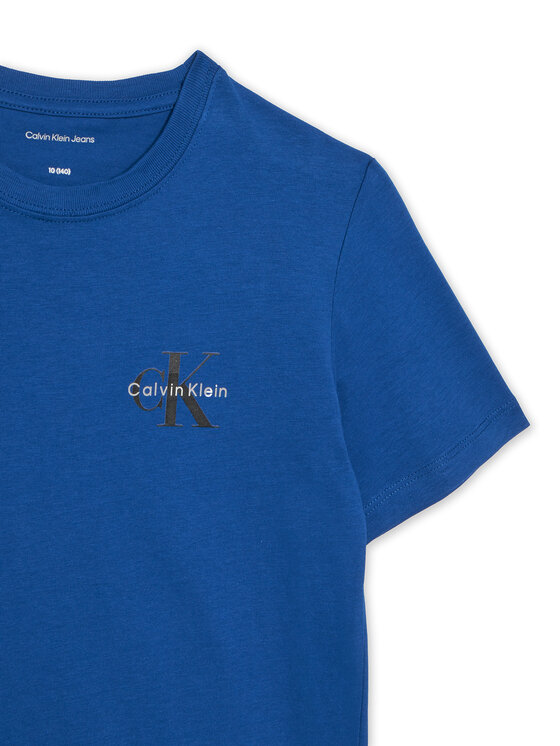 Calvin Klein Jeans Calvin Klein Jeans Póló Chest Monologo IU0IU00719 Kék Regular Fit