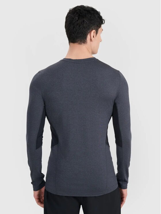 4F 4F S dlouhým rukávem 4FWMM00TFLOM507-22M Šedá Slim Fit