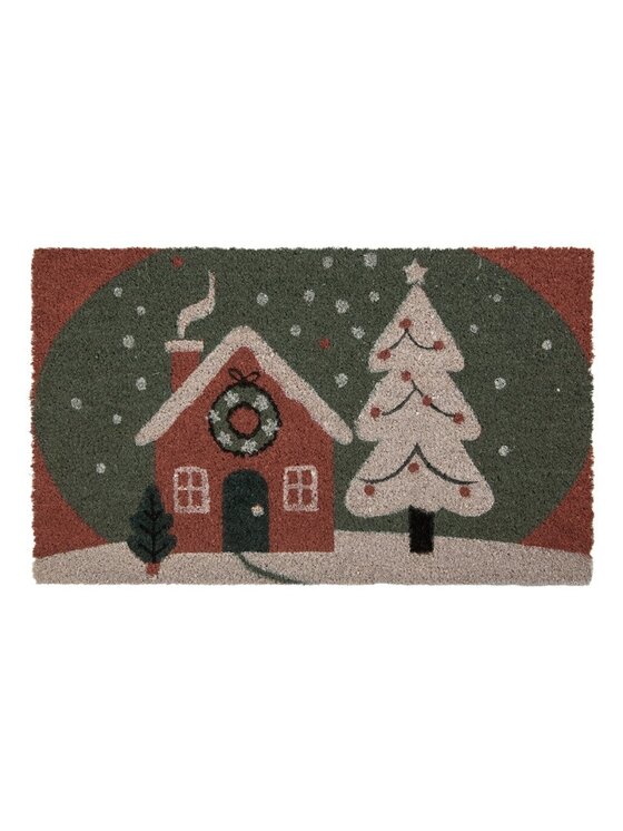 MIAhome MIAhome Wycieraczka wejściowa świąteczna 45x75 cm Brązowy