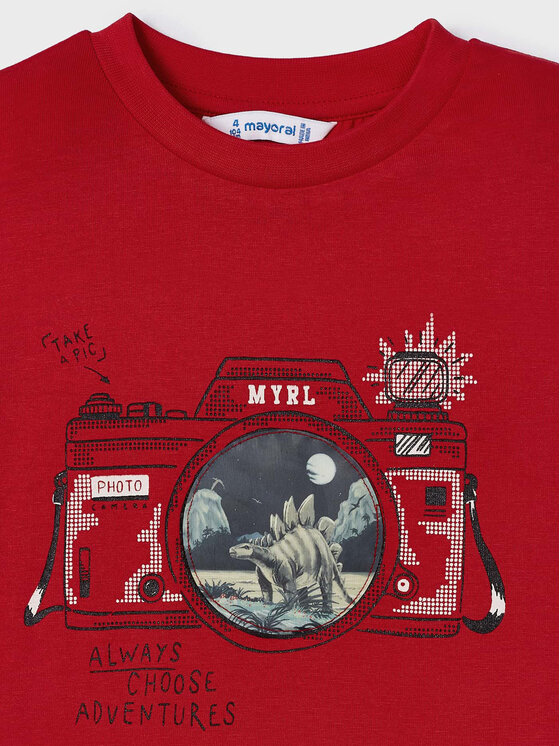 Mayoral Mayoral T-krekls 3003 Sarkans Regular Fit