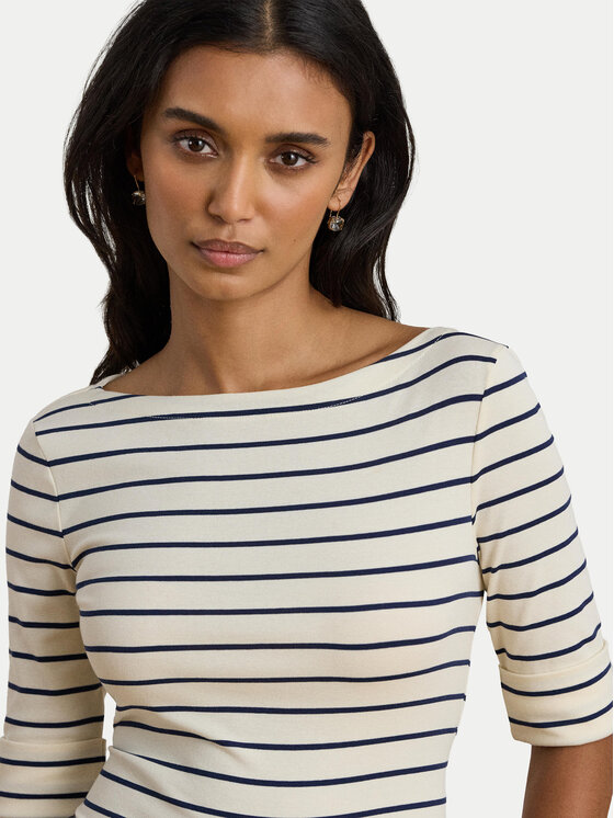 LAUREN RALPH LAUREN LAUREN RALPH LAUREN Bluzka 200P03723002 Beżowy Slim Fit