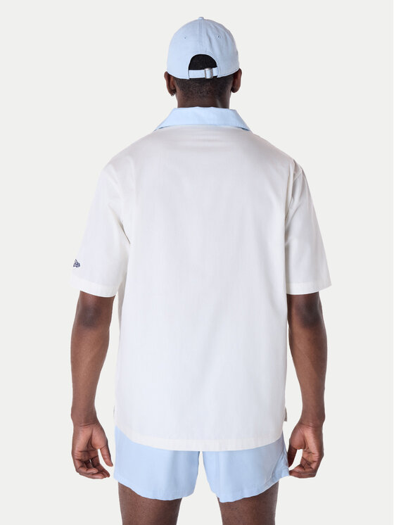New Era New Era Košile LA Dodgers Stripe Revere 60596335 Bílá Regular Fit