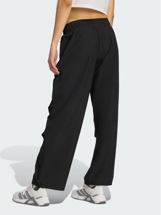 adidas adidas Spodnie materiałowe 156079 Czarny Loose Fit