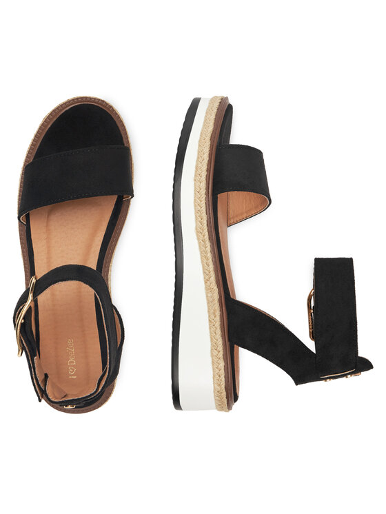 DeeZee DeeZee Espadrilky WS091-01 Čierna