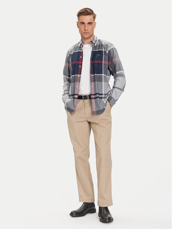 Barbour Barbour Srajca Dunoon MSH4980TN21 Siva Regular Fit