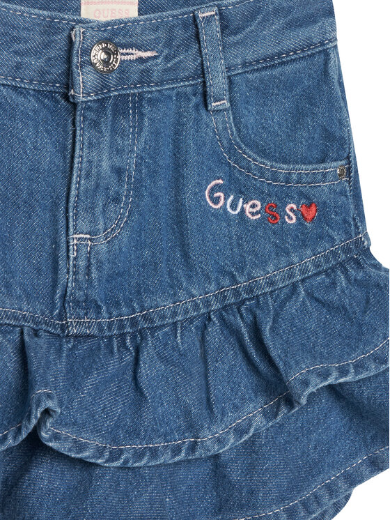 Guess Guess Spódnica jeansowa K6RD00 D45E0 Niebieski Regular Fit