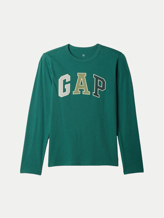 Gap Gap Majica 490575-00 Zelena Regular Fit