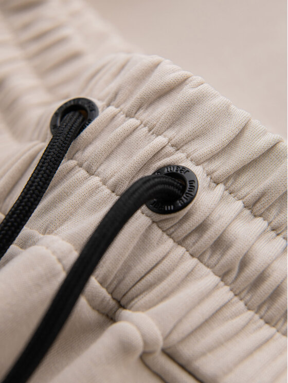 Ombre Ombre Teplákové kalhoty OM-PASK-0226 Béžová Regular Fit