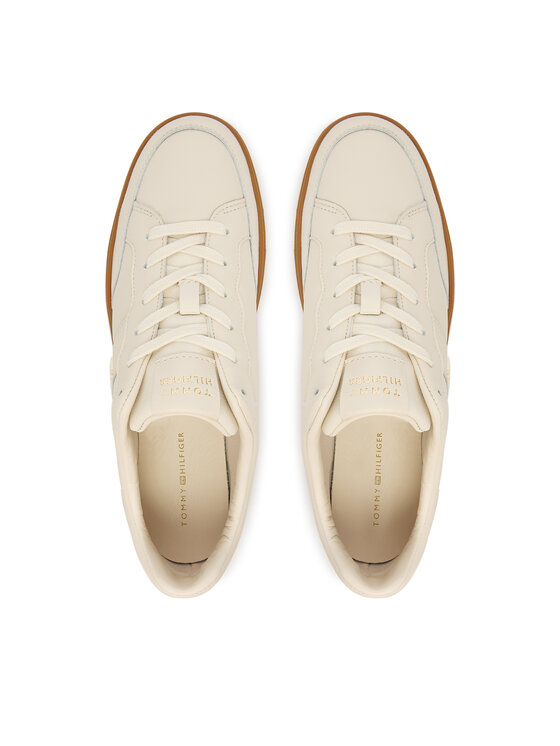 Tommy Hilfiger Tommy Hilfiger Сникърси Th Heritage Court Sneaker Ltr FW0FW09028 Екрю