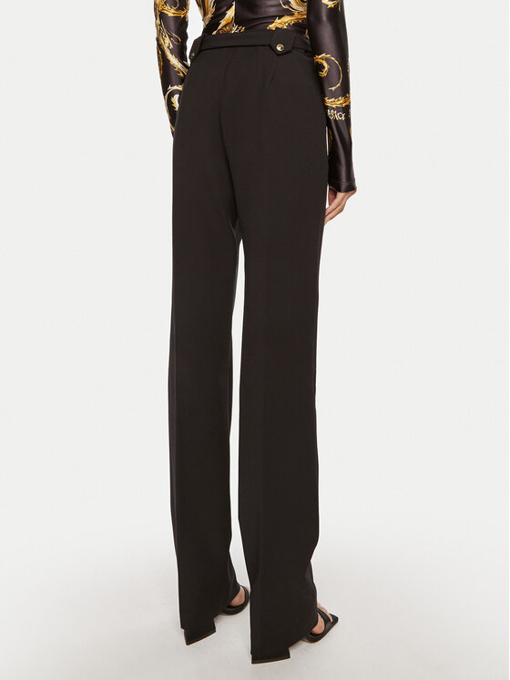Versace Jeans Couture Versace Jeans Couture Kalhoty z materiálu 77HAA117 Černá Straight Fit