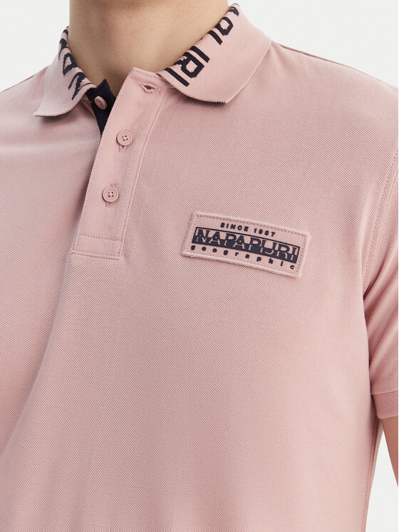 Napapijri Napapijri Polo E-Amundsen NP0A4IN9 Różowy Regular Fit